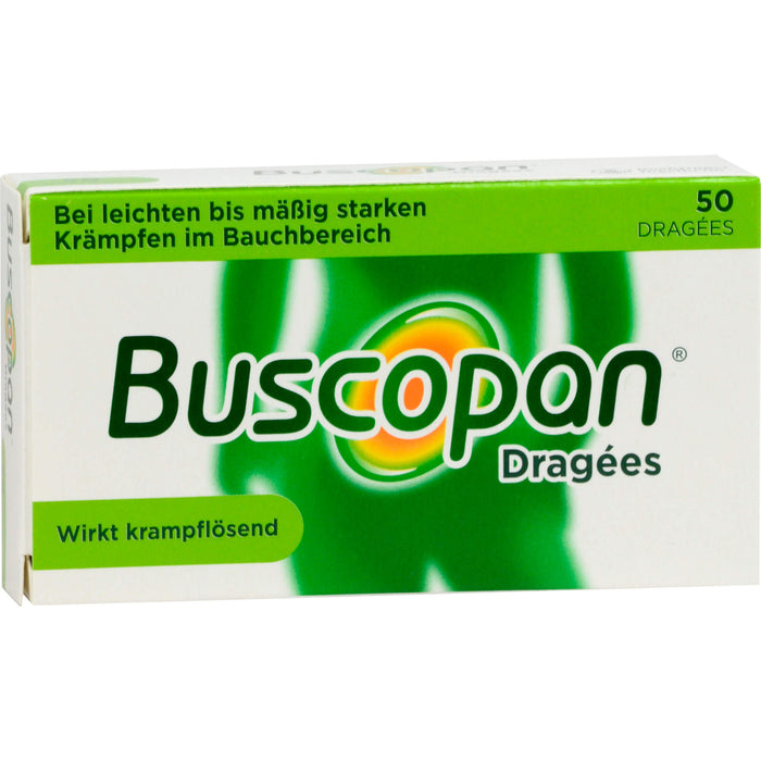 Buscopan 10 mg überzogene Tabletten Reimport Docpharm, 50 St. Tabletten