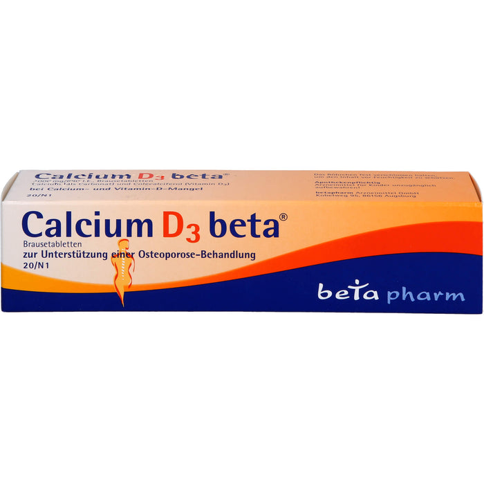 Calcium D3 beta Brausetabletten, 20 pcs. Tablets