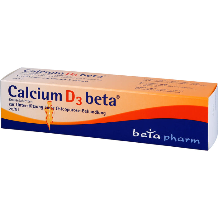 Calcium D3 beta Brausetabletten, 20 pcs. Tablets