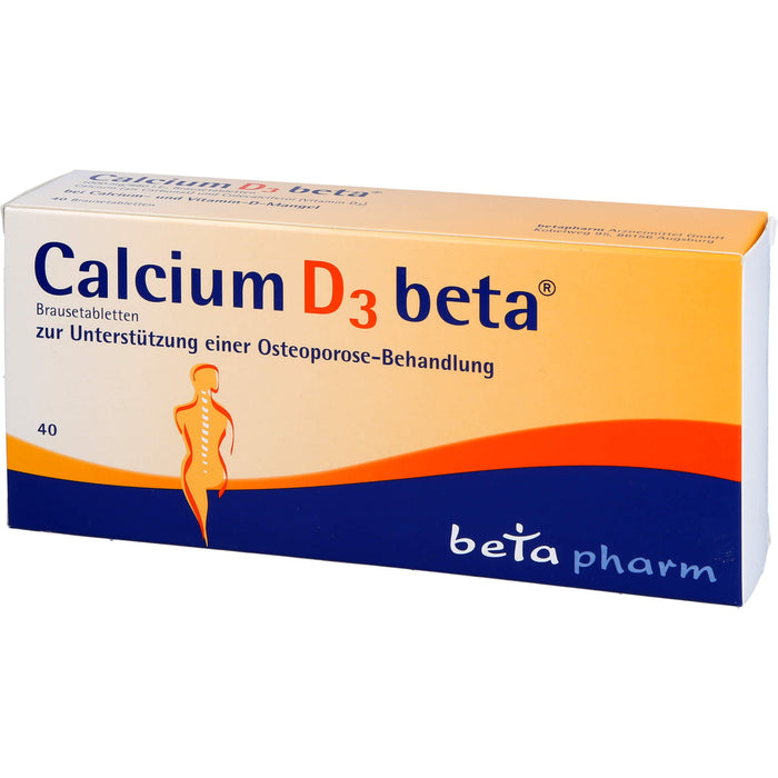 Calcium D3 beta Brausetabletten, 40 St. Tabletten