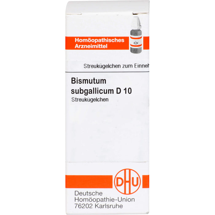 DHU Bismutum subgallicum D10 Streukügelchen, 10 g Globuli