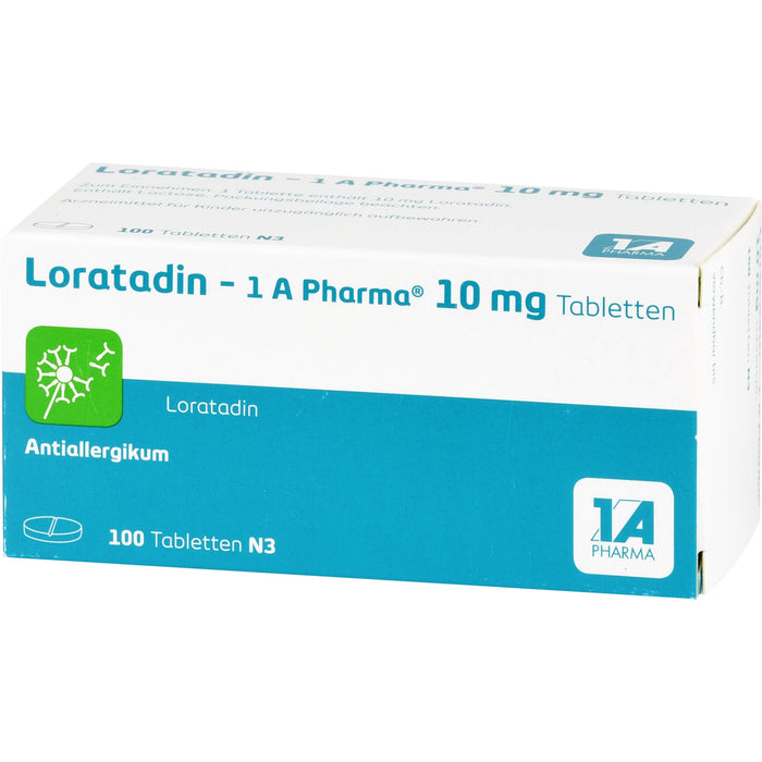 Loratadin - 1 A Pharma, 10 mg Tabletten, 100 pc Tablettes