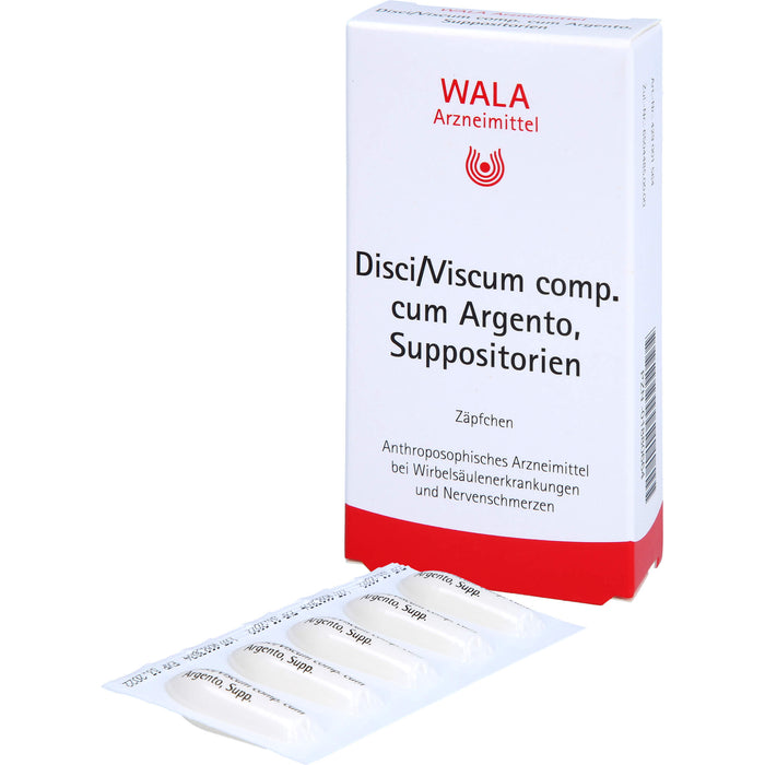 WALA Disci/Viscum comp. cum Argento Suppositorien, 10 pc Suppositoires