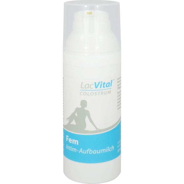 LacVital Colostrum Fem Intim-Aufbaumilch regeneriert und beruhigt gereizte Schleimhaut und wirkt vorbeugend gegen vaginale Infekte, 50 ml Creme