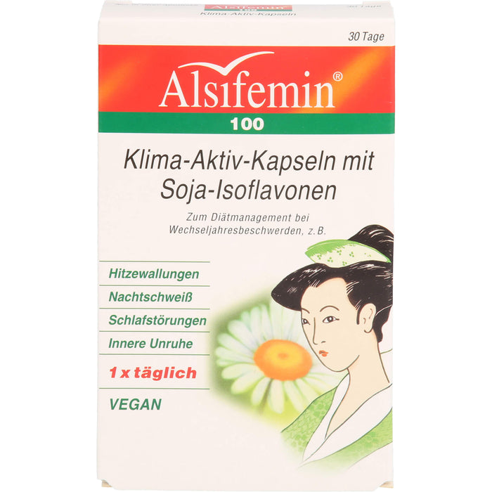 Alsifemin 100 Klima-Aktiv-Kapseln mit Soja-Isoflavonen, 30 St. Kapseln