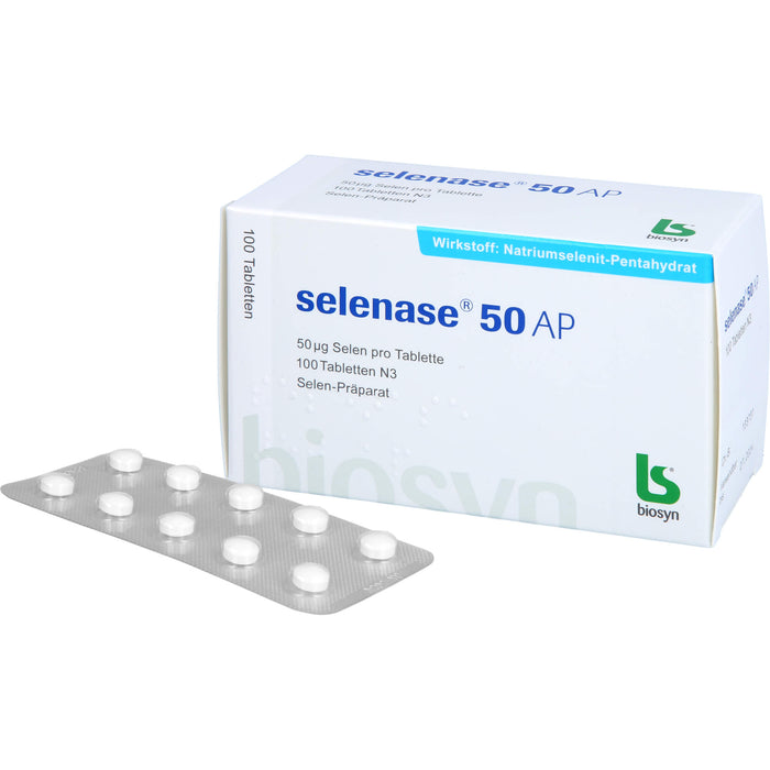 selenase 50 AP Tabletten bei nachgewiesenem Selenmangel, 100 pcs. Tablets