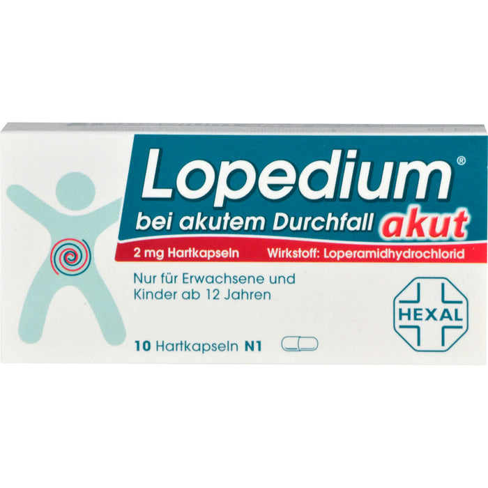 Lopedium akut bei akutem Durchfall, 10 pcs. Capsules