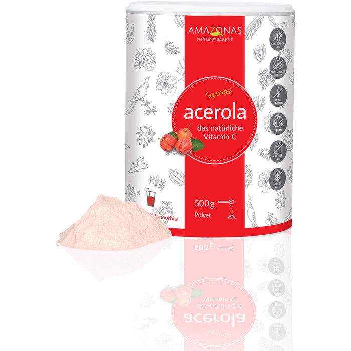 AMAZONAS Acerola Pulver, 500 g Powder