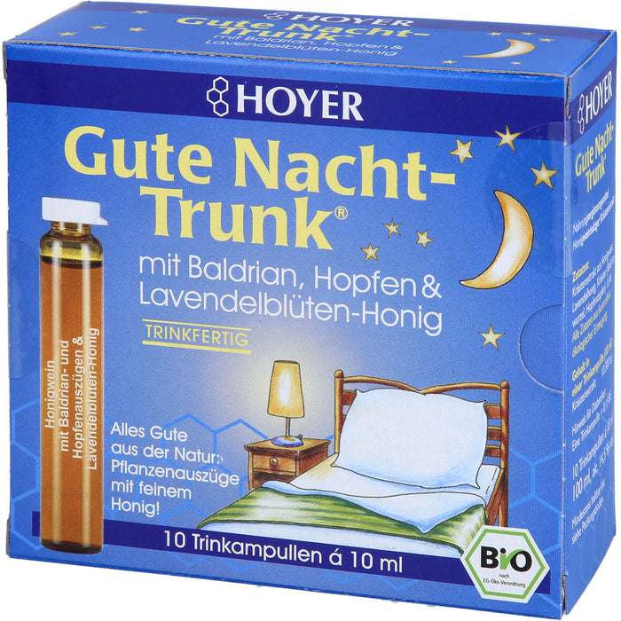 HOYER Gute Nacht-Trunk Trinkampullen, 10 St. Ampullen