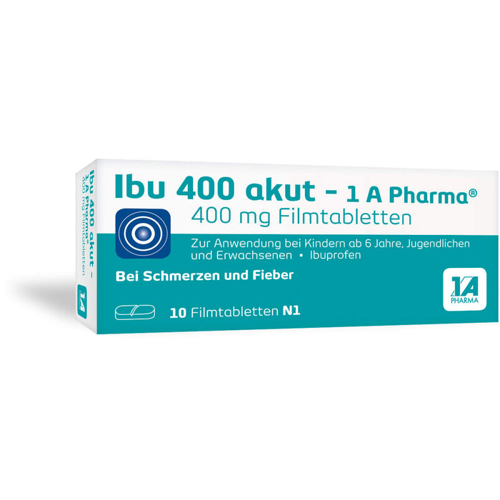 Ibu 400 akut - 1 A Pharma Filmtabletten, 10 pc Tablettes