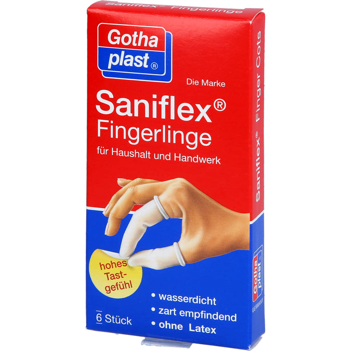 Gothaplast Saniflex Fingerlinge wasserdicht, 6 St. Fingerlinge