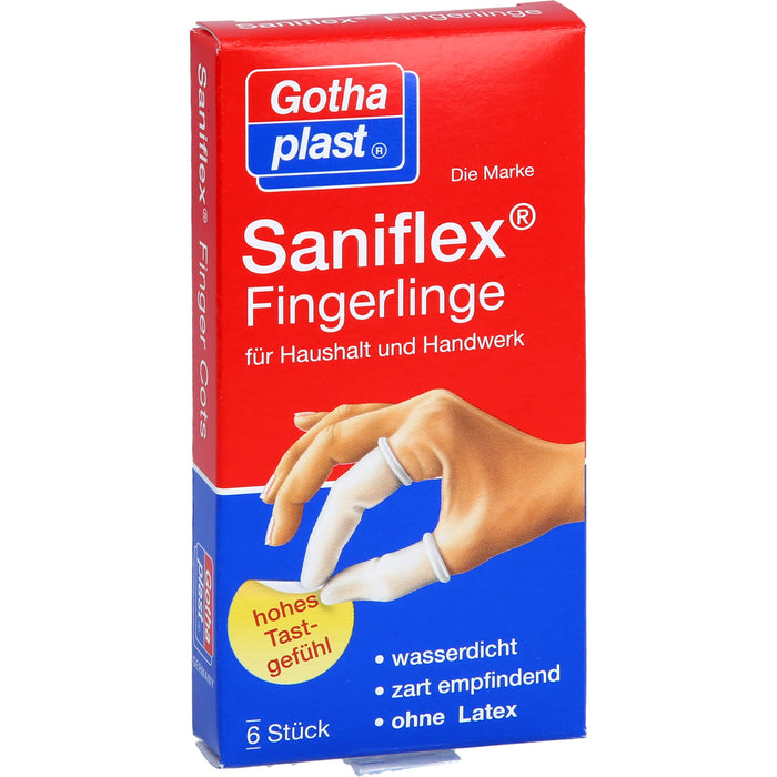 Gothaplast Saniflex Fingerlinge wasserdicht, 6 pcs. Finger cots