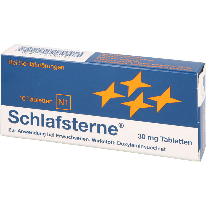 Schlafsterne 30 mg Tabletten bei Schlafstörungen, 10 pc Tablettes