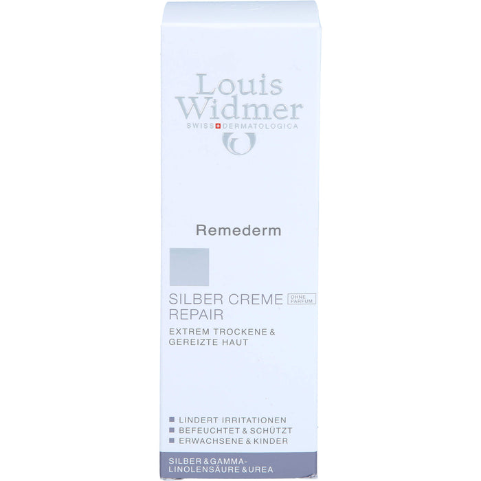 Louis Widmer Remederm Silber Creme Repair Hautcreme, 75 ml Cream