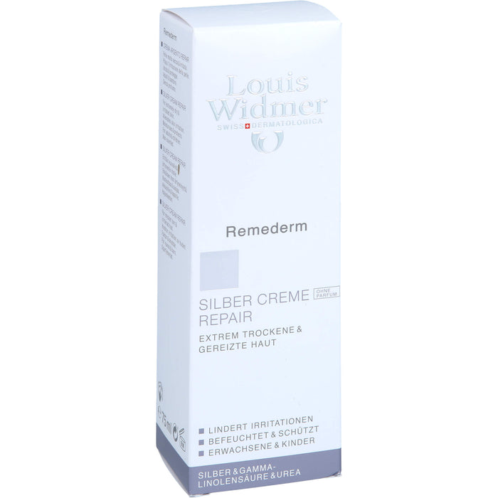 Louis Widmer Remederm Silber Creme Repair Hautcreme, 75 ml Crème