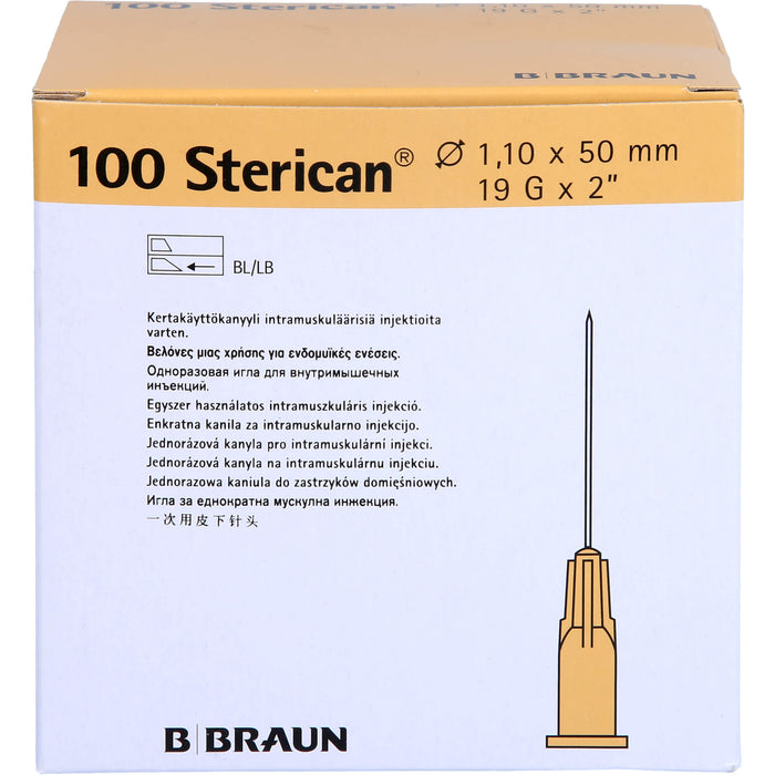 Sterican Kanülen 19GX2 1,1X50mm, 100 St KAN