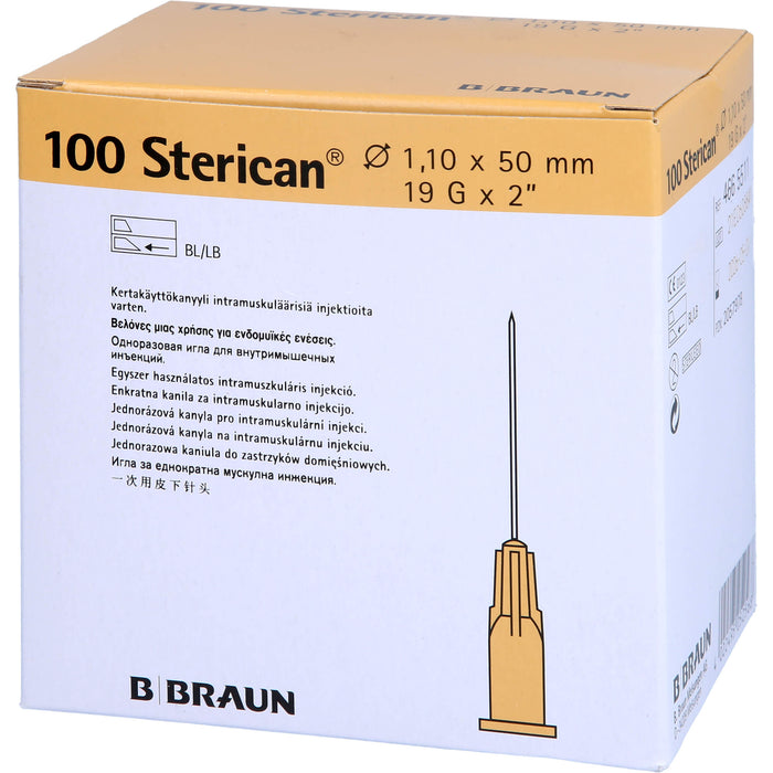 Sterican Kanülen 19GX2 1,1X50mm, 100 St KAN