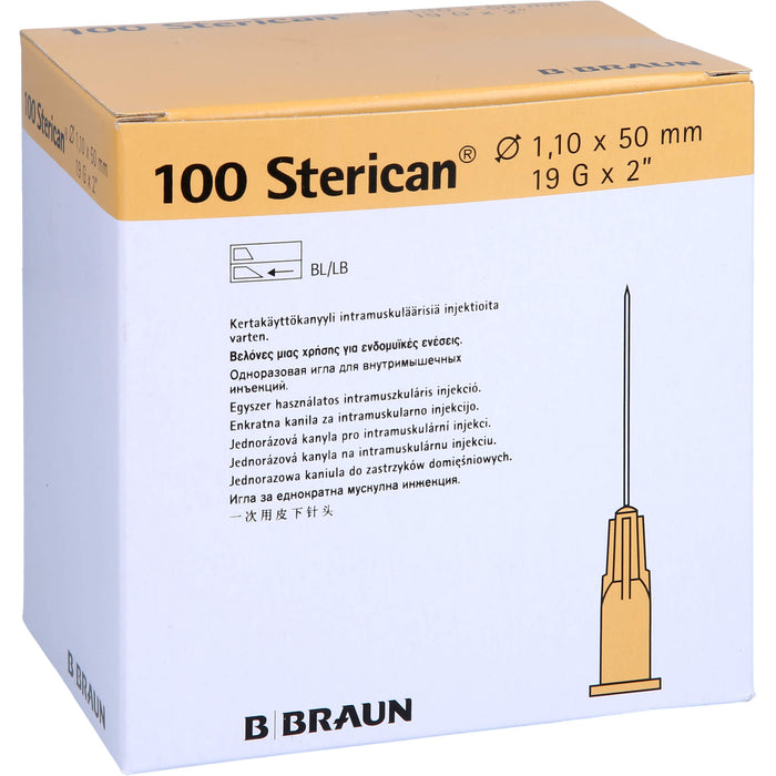 Sterican Kanülen 19GX2 1,1X50mm, 100 St KAN