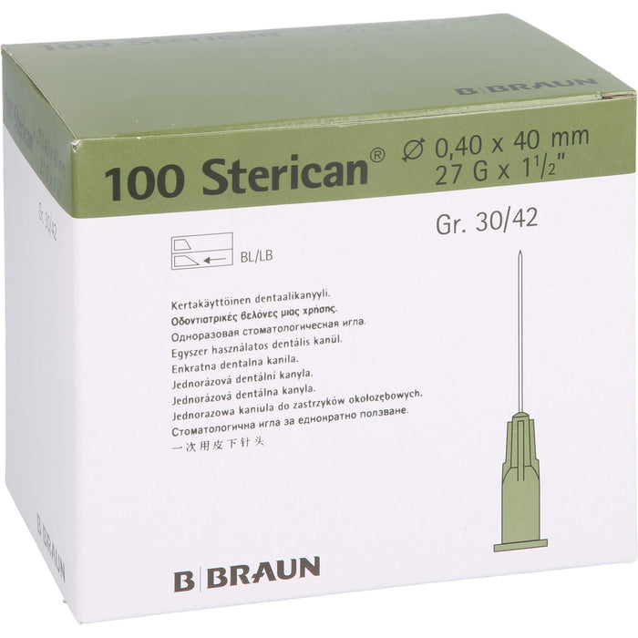 STERICAN DENT KA L 0,40X40, 100 St KAN