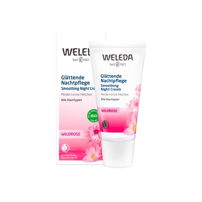 WELEDA Glättende Nachtpflege Wildrose, 30 ml Creme