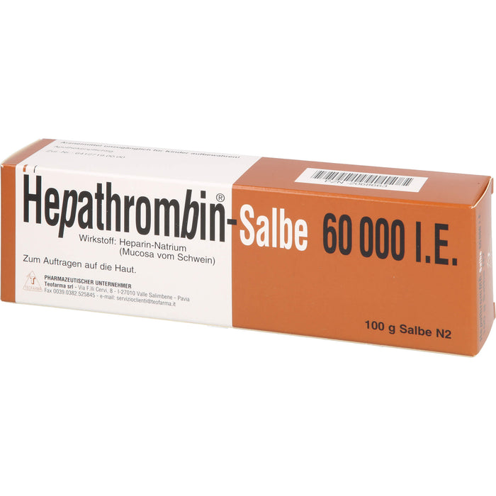 Teofarma Hepathrombin-Salbe 60 000 I.E., 100 g Salbe