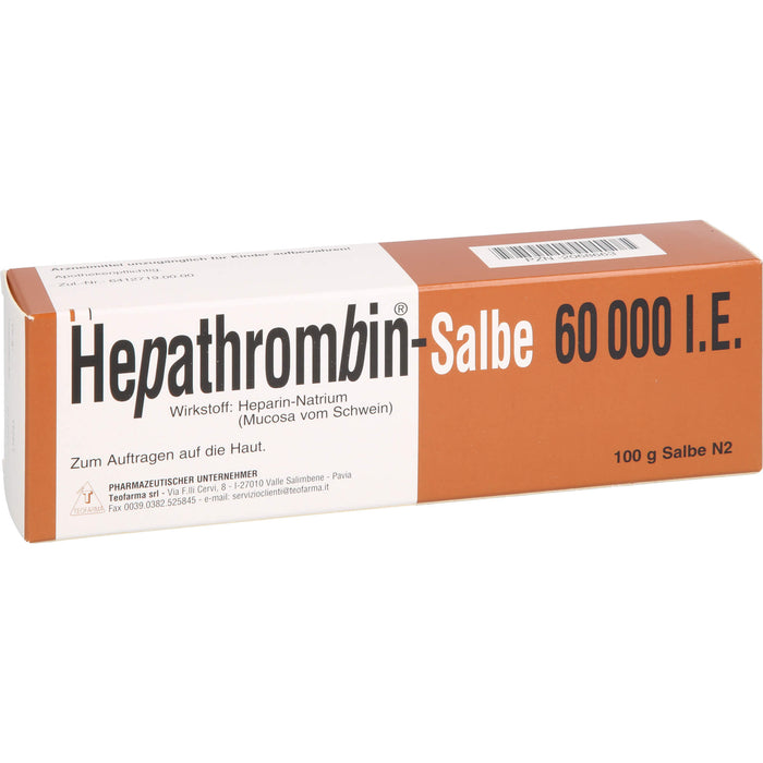 Teofarma Hepathrombin-Salbe 60 000 I.E., 100 g Salbe