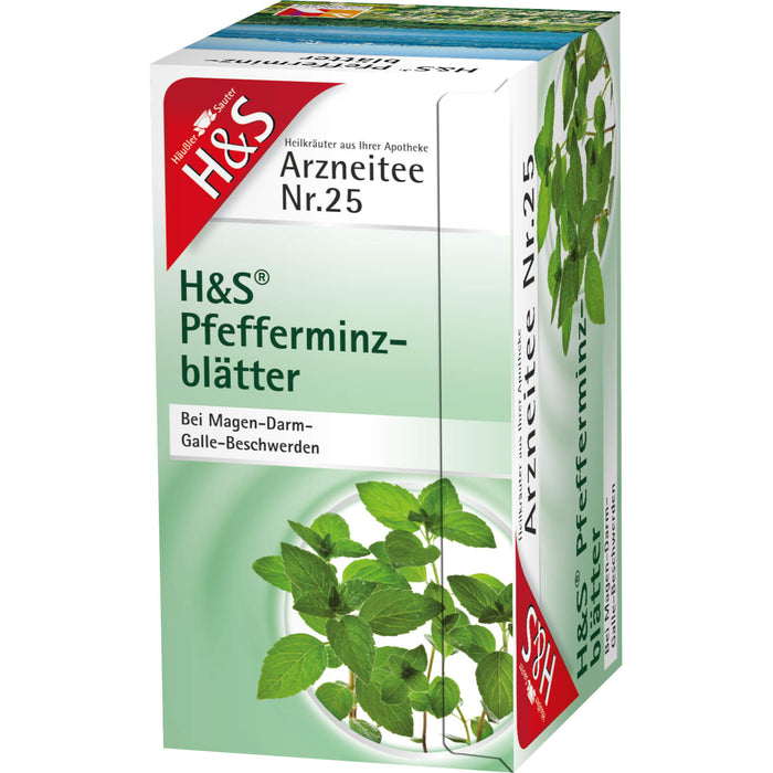 H&S Pfefferminzblätter Arzneitee Nr. 25, 20 St. Filterbeutel