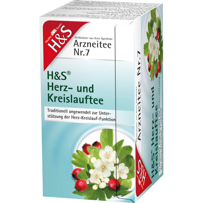 H&S Herz- und Kreislauftee Arzneitee Nr. 7, 20 pc Sac filtrant