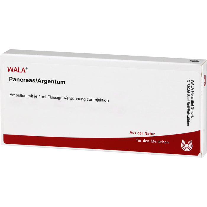 WALA Pancreas / Argentum Ampullen, 10 pc Ampoules