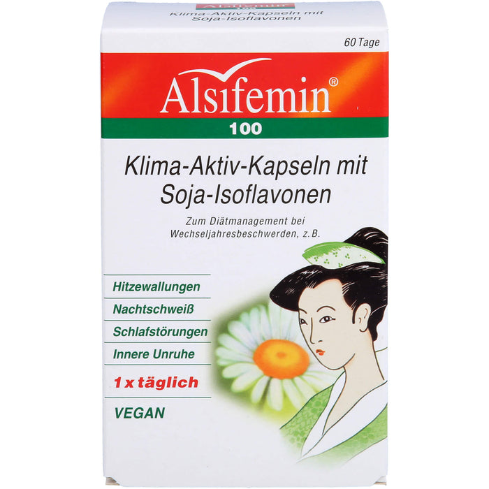 Alsifemin 100 Klima-Aktiv-Kapseln mit Soja-Isoflavonen, 60 pc Capsules