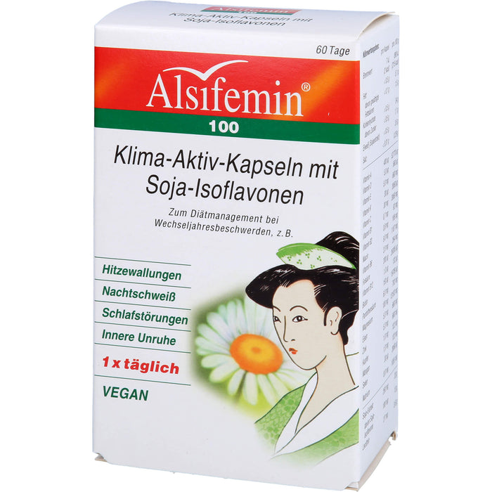 Alsifemin 100 Klima-Aktiv-Kapseln mit Soja-Isoflavonen, 60 pcs. Capsules