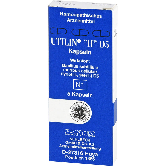 SANUM-KEHLBECK Utilin H D5 Kapseln, 5 pc Capsules