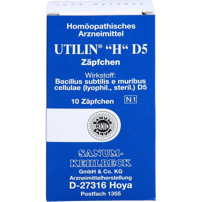 Utilin H D5 Zäpfchen, 10 pc Suppositoires