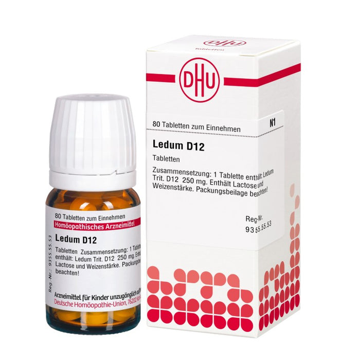 DHU Ledum D12 Tabletten, 80 St. Tabletten