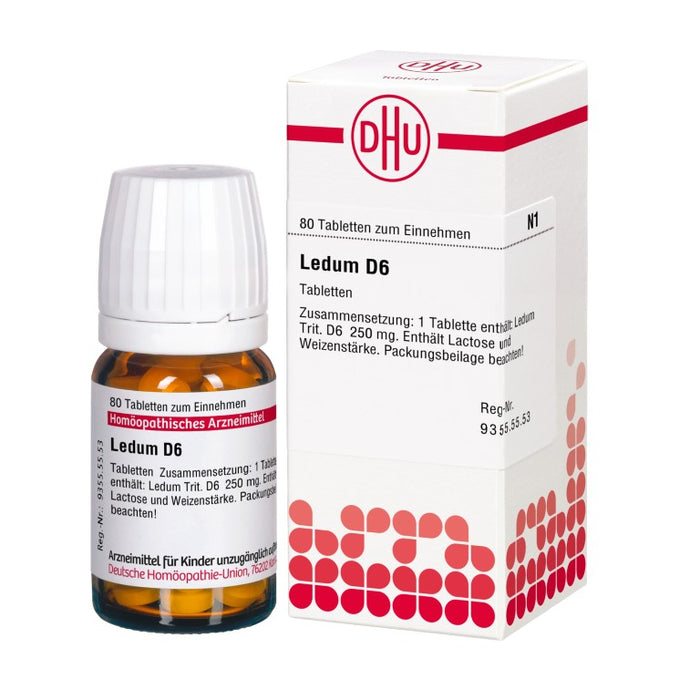 DHU Ledum D6 Tabletten, 80 St. Tabletten