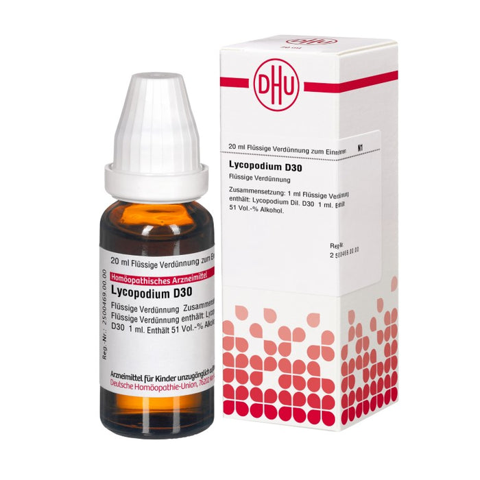 DHU Lycopodium D8 Dilution, 20 ml Lösung