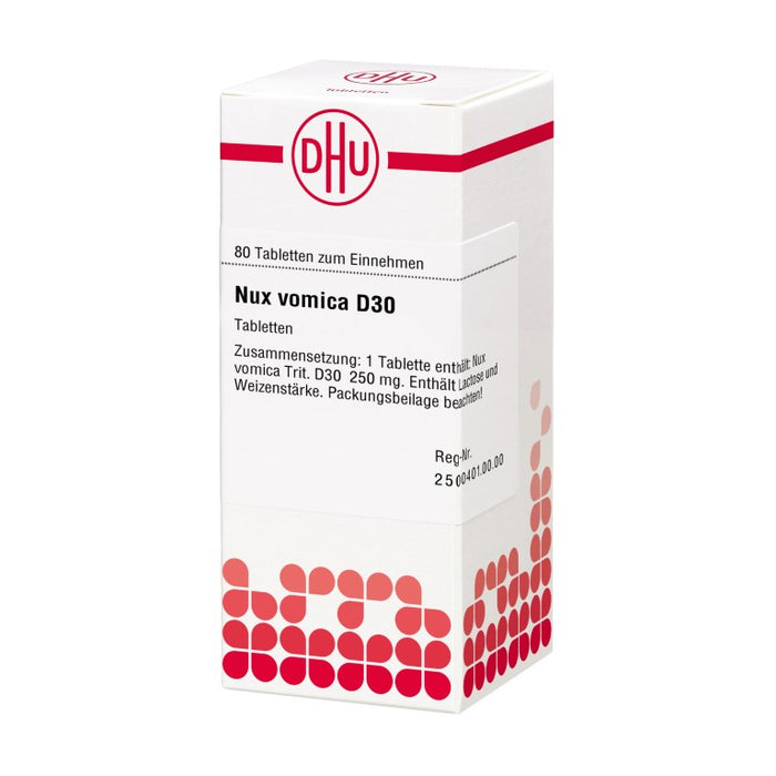 DHU Nux vomica D30 Tabletten, 80 St. Tabletten