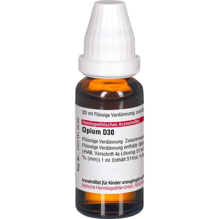 DHU Opium D30 Dilution, 20 ml Lösung