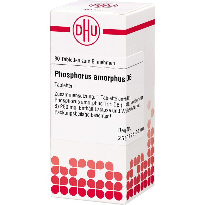 Phosphorus amorphus D6 DHU Tabletten, 80 St. Tabletten