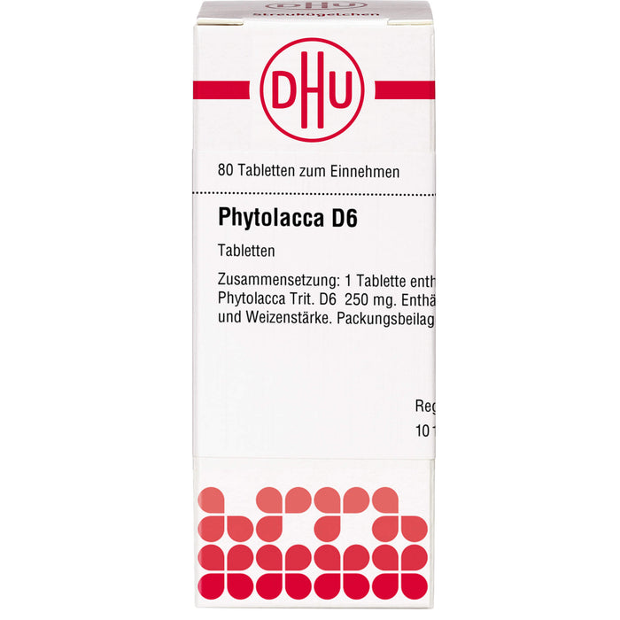 DHU Phytolacca D6 Tabletten, 80 pcs. Tablets