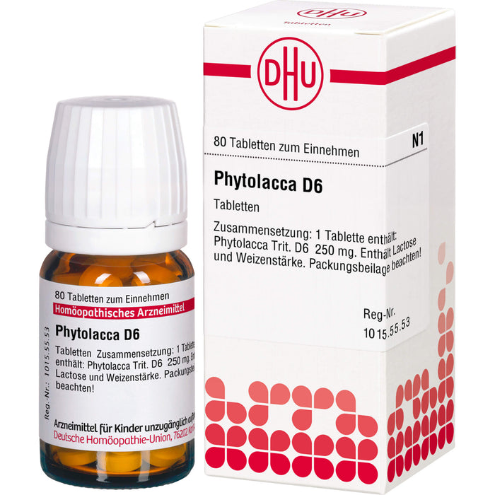 DHU Phytolacca D6 Tabletten, 80 pcs. Tablets