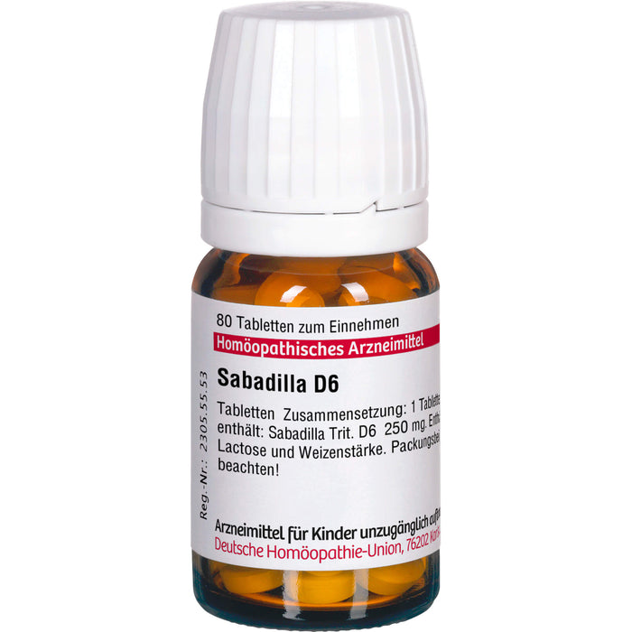 DHU Sabadilla D6 Tabletten, 80 St. Tabletten