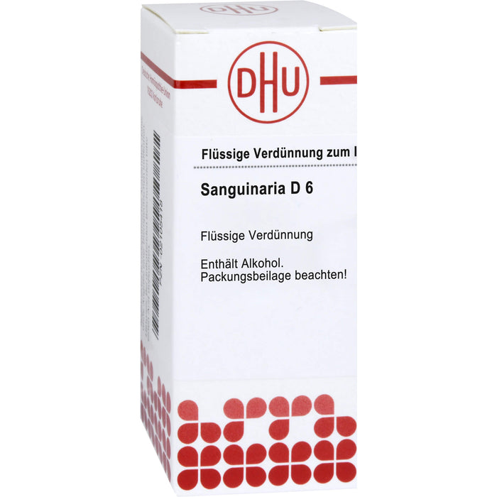 Sanguinaria D6 DHU Dilution, 20 ml Lösung