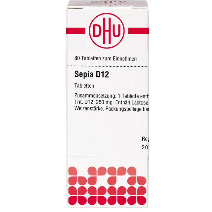 DHU Sepia D12 Tabletten, 80 pcs. Tablets