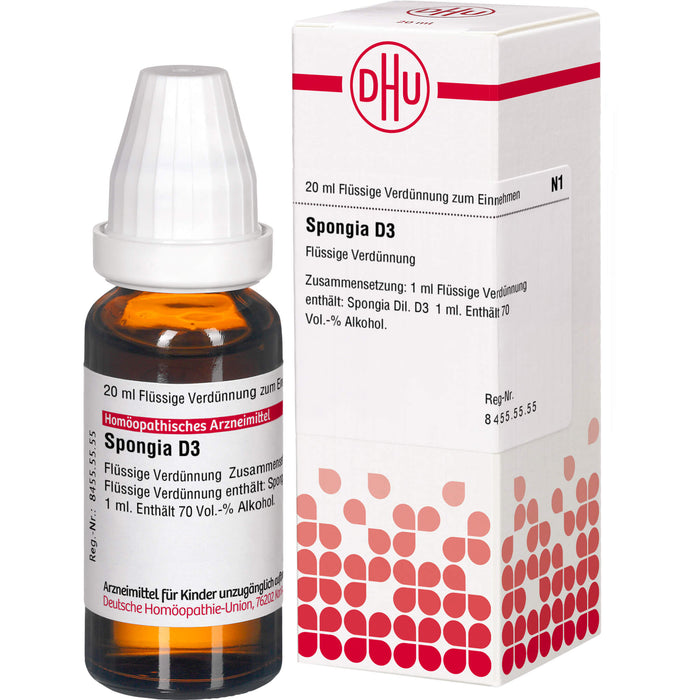 Spongia D3 DHU Dilution, 20 ml Lösung