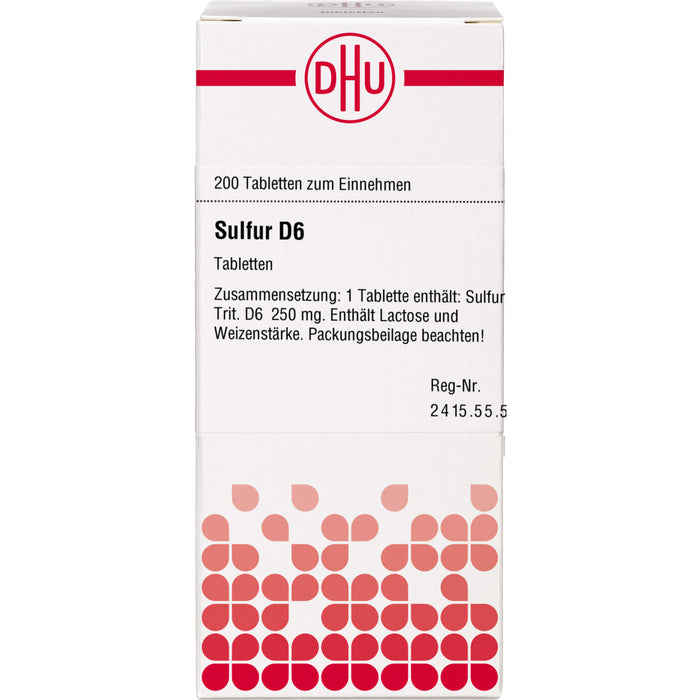 DHU Sulfur D6 Tabletten, 200 St. Tabletten