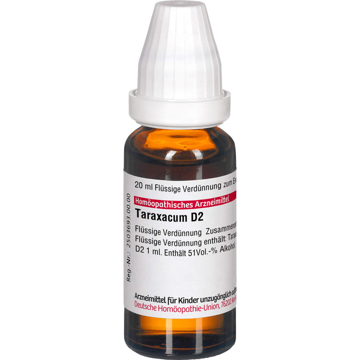 DHU Taraxacum D2 Dilution, 20 ml Lösung