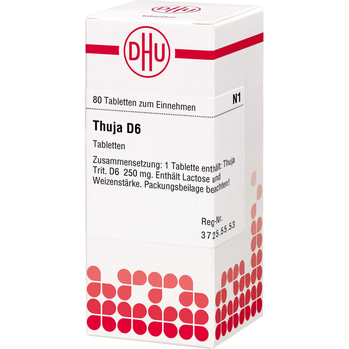 DHU Thuja D6 Tabletten, 80 St. Tabletten