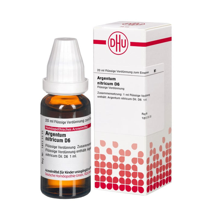 DHU Argentum nitricum D6 Dilution, 20 ml Lösung