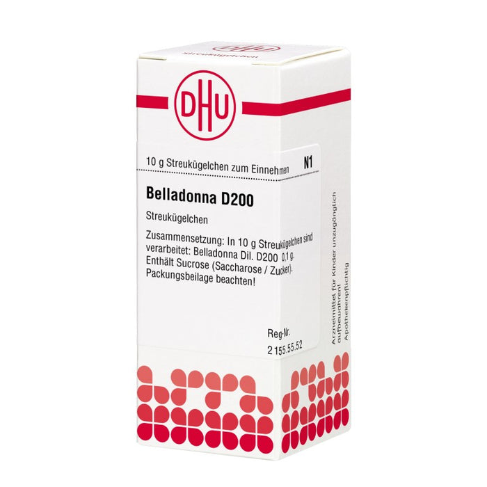 DHU Belladonna D200 Streukügelchen, 10 g Globules